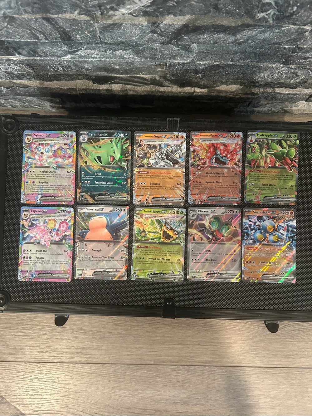 Pokémon EX card lot of 10 Holo Trading Cards from Prismatic Evolutions Set M/NM